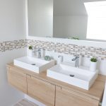 salle de bain meuble double vasque tons naturels